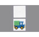 Hama®Bügelperlen Midi - Stiftplatte kleines Quadrat.