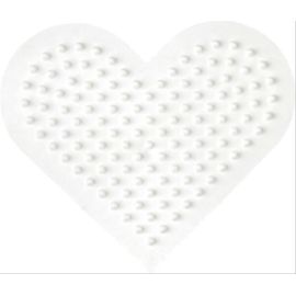 Hama® Bügelperlen Midi - Stiftplatte kleines Herz.
