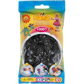 Hama® Bügelperlen Perlen, schwarz, 1.000 Stück.
