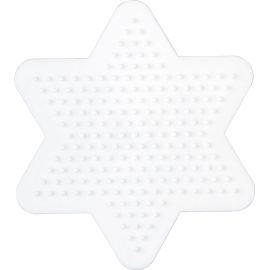Hama® Bügelperlen Midi - Stiftplatte kleiner Stern.