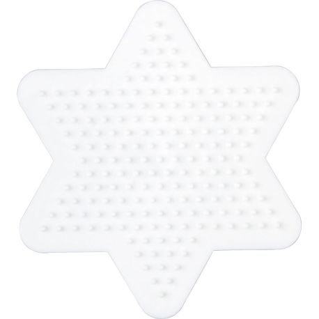 Hama® Bügelperlen Midi - Stiftplatte kleiner Stern.