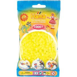 Hama® Bügelperlen Midi - Neon Gelb 1000 Perlen.
