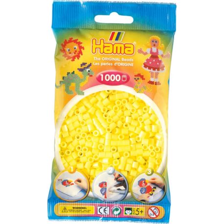 Hama® Bügelperlen Midi - Pastell Gelb 1000 Perlen.