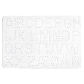 Hama® Bügelperlen Midi - Stiftplatte Buchstaben.