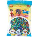 Hama® Bügelperlen Midi - Transparent Glitter 3000 Perlen.