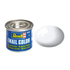 weiß, glänzend RAL 9010 14 ml-Dose, Revell Modellbau-Farbe auf Kunstharzbasis