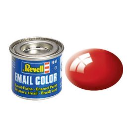 feuerrot, glänzend RAL 3000 14 ml-Dose, Revell Modellbau-Farbe auf Kunstharzbasis