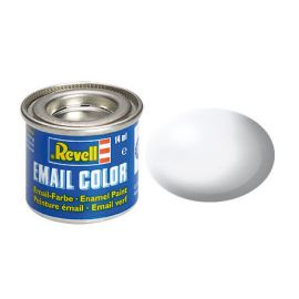 weiß, seidenmatt RAL 9010 14 ml-Dose, Revell Modellbau-Farbe auf Kunstharzbasis