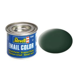 dunkelgrün, matt RAF 14 ml-Dose, Revell Modellbau-Farbe auf Kunstharzbasis