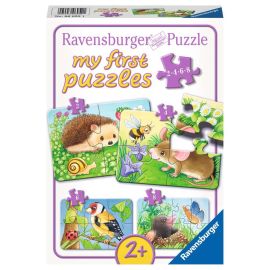 Ravensburger 6952 Puzzle Süße Gartenbewohner 2 4 6 8  Teile