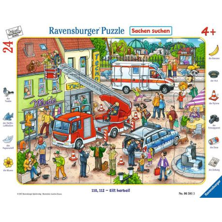 Ravensburger 6581 Puzzle 110, 112 - Eilt herbei! 24 Teile