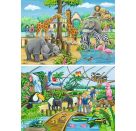 Ravensburger 7806 Puzzle Willkommen im Zoo 2 X 24 Teile