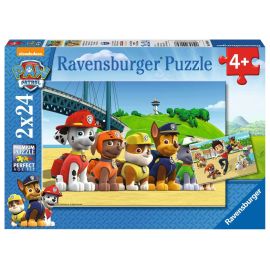 Ravensburger 9064 Puzzle Heldenhafte Hunde 2 X 24 Teile
