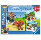 Ravensburger 9239 Puzzle Team auf 4 Pfoten 3 X 49 Teile