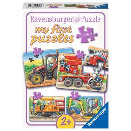 Ravensburger 6954 Puzzle Bei der Arbeit 2 4 6 8  Teile
