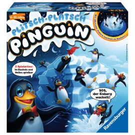 Ravensburger 21325 - Plitsch Platsch Pinguin - großer Spielspaß mit Geschicklichkeitsfaktor für Kinder und Erwachsene