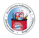 Ravensburger 11215 Puzzle Utensilo - FC Bayern München 3D 54 Teile
