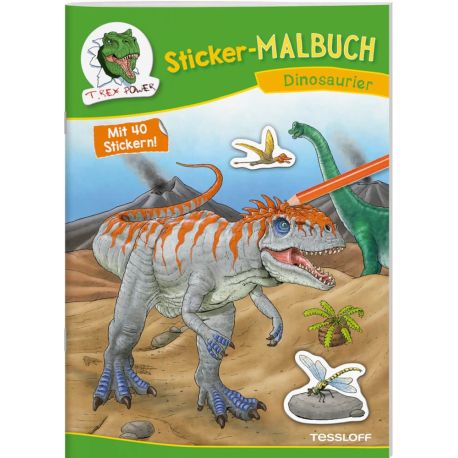 Sticker-Malbuch. Dinosaurier
