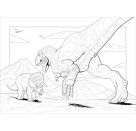 Sticker-Malbuch. Dinosaurier