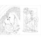 Sticker-Malbuch. Pferde
