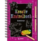 Loewe Kreativ-Kratzelbuch Einhörner
