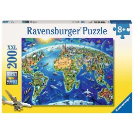 Ravensburger 12722 Puzzle Große, weite Welt 200 Teile XXL