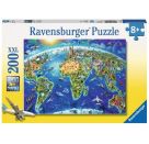 Ravensburger 12722 Puzzle Große, weite Welt 200 Teile XXL