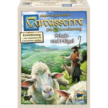 Schmidt Spiele Hans im Glück Carcassonne 9. Erweiterung Schafe und Hügel