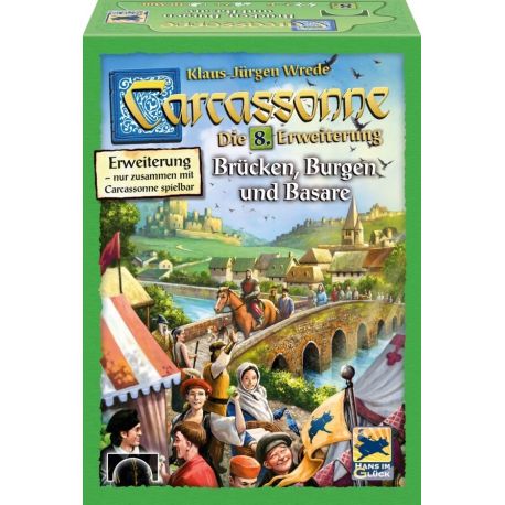 Schmidt Spiele Hans im Glück Carcassonne 8. Erweiterung Brücken, Burge u. Basare