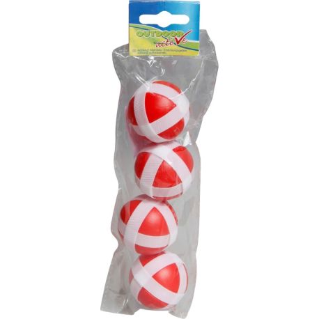 Outdoor active Ersatzbälle für Klettscheibe, 4 Stück