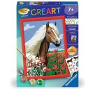 Ravensburger CreArt 28652 - Haflinger - Malen nach Zahlen Pferde für Kinder ab 7 Jahre