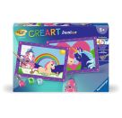 Ravensburger CreArt 27774  - Bunte Einhornwelt  - Malen nach Zahlen Einhorn für Kinder  5-7 Jahre