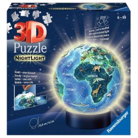 Ravensburger 11844 Puzzle Nachtlicht Erde bei Nacht 3D 72 Teile