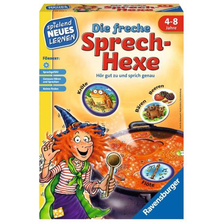Ravensburger 24944 - Die freche Sprech-Hexe - Spielen und Lernen für Kinder, Lernspiel für Kinder ab 4 Jahren, Spielen