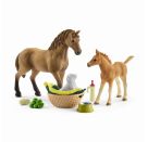schleich® Horse Club - 42432 Sarahs Tierbaby-Pflege mit Quarter Horse Stute, ab 3 Jahre