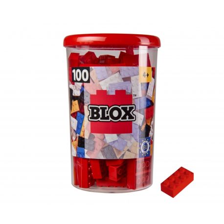 Blox 100 rote 8er Steine in Dose