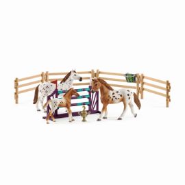 schleich® Horse Club - 42433 Lisas Turnier-Training mit Appaloosa Familie, ab 3 Jahre