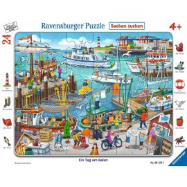 Ravensburger 6152 Puzzle Ein Tag am Hafen 24 Teile