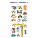 ministeps: Wer fährt wohin? Mein großes Spielbuch mit 22 Magneten: Magnetbuch ab 2 Jahren, Kinderbuch, Pappbilderbuch