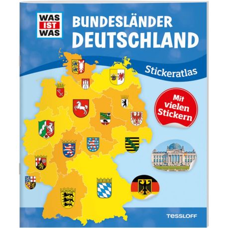 WAS IST WAS Stickeratlas Bundesländer Deutschland