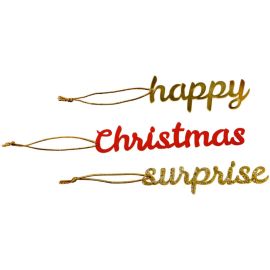Deko-Anhänger Schöne Weihnachtszeit! (3 St. sort.)