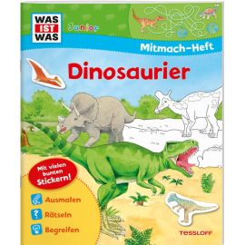 WAS IST WAS Junior Mitmach-Heft Dinosaurier