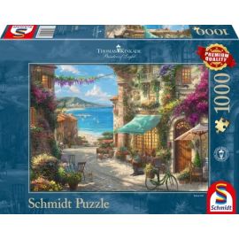 Schmidt Spiele Puzzle Thomas Kinkade Café an der italienischen Riviera 1.000 Teile