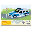 PEBARO Laubsägevorlage Polizeiauto 3D