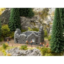 H0 Kapellenruine 10,5 cm x 6,7 cm, 6,7 cm hoch