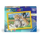 Ravensburger CreArt 28486 - Kleine Leoparden - Malen nach Zahlen für Kinder ab 9 Jahre