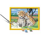 Ravensburger CreArt 28486 - Kleine Leoparden - Malen nach Zahlen für Kinder ab 9 Jahre