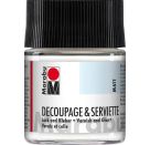 Marabu 50ml Servietten Lack und Kleber matt, transparent