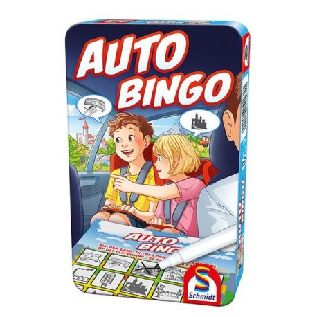 Schmidt Spiele Auto-Bingo Bring-Mich-Mit-Spiel in der Metalldose
