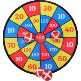 Outdoor active Dartscheibe Klett mit 4 Bällen,   35 cm